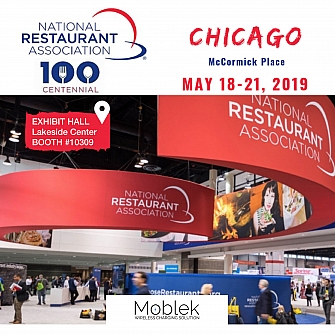 Moblek will exhibit at the National Restaurant Association show in Chicago.